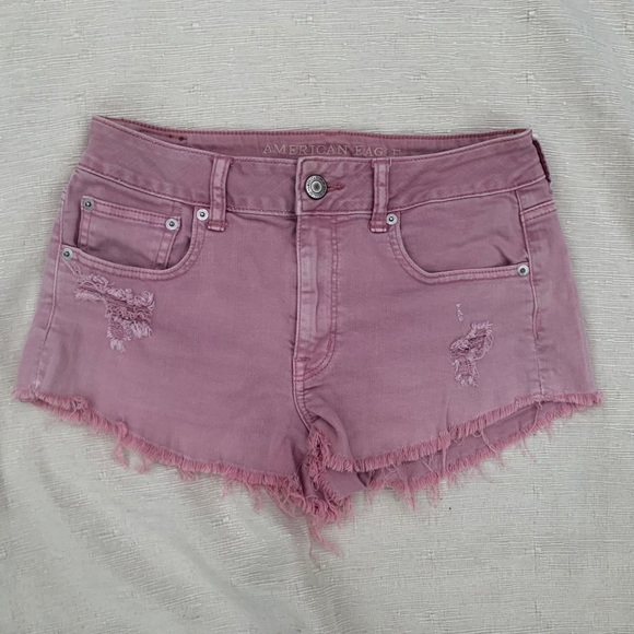 Distressed High Waist Shorts - Picture 1 of 3